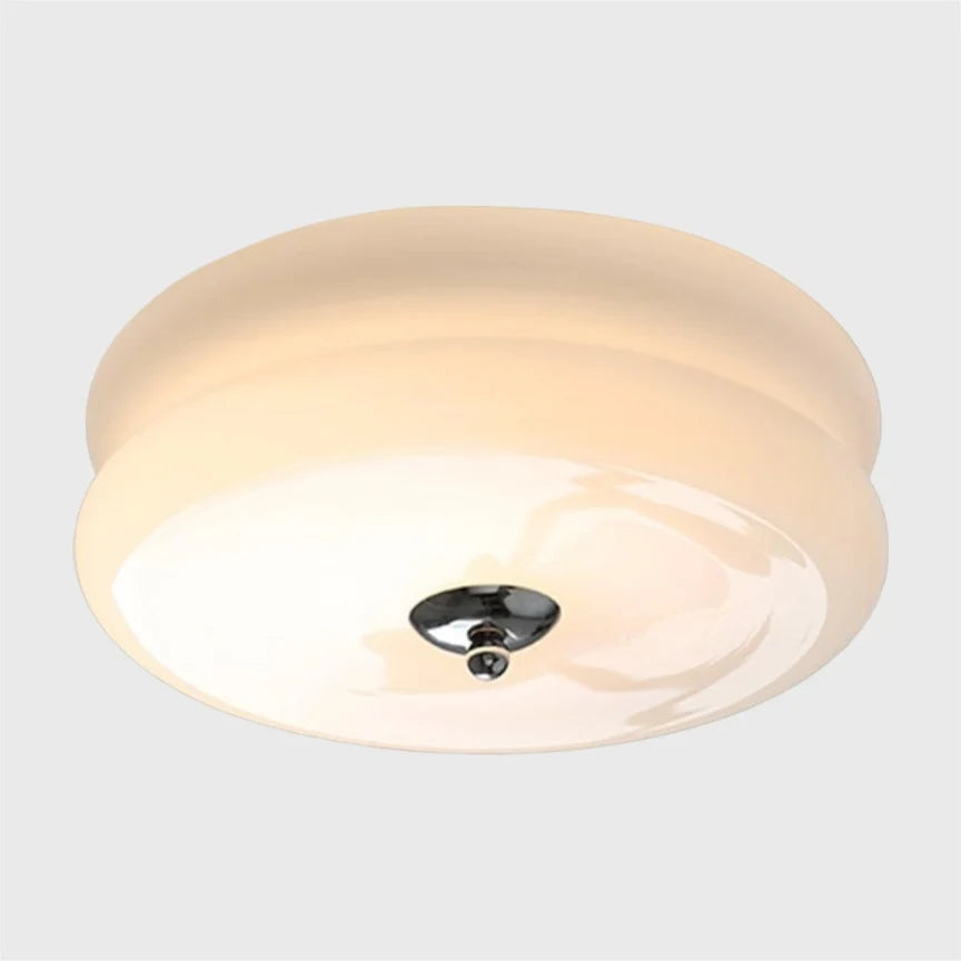 Deckenlampe zweistufiger Glasschirm