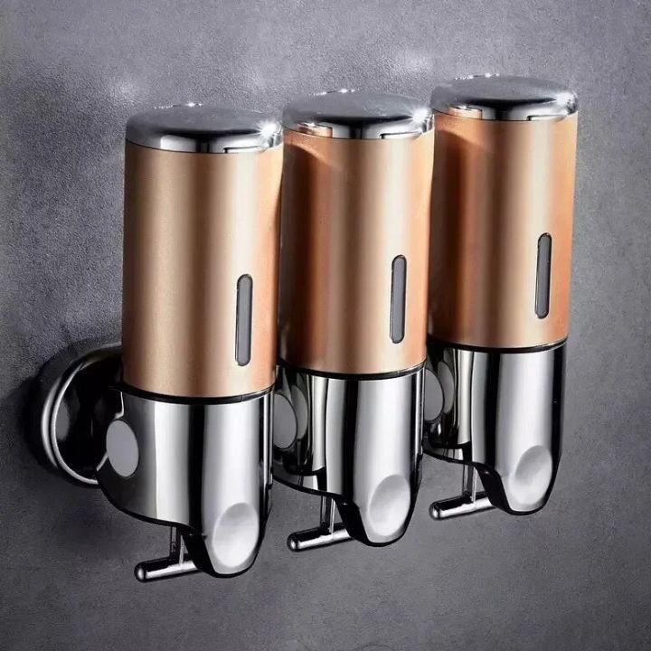 Wandmontierter Seifenspender mit Pumpfunktion | Für Shampoo, Duschgel und Seife