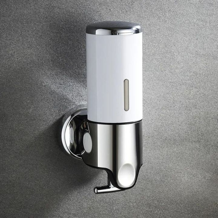 Wandmontierter Seifenspender mit Pumpfunktion | Für Shampoo, Duschgel und Seife
