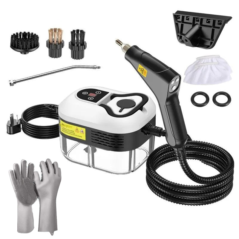 Dampfreiniger 2500 W mit Dampfpistole und mehreren Aufsätzen | 1200-ml-Wassertank