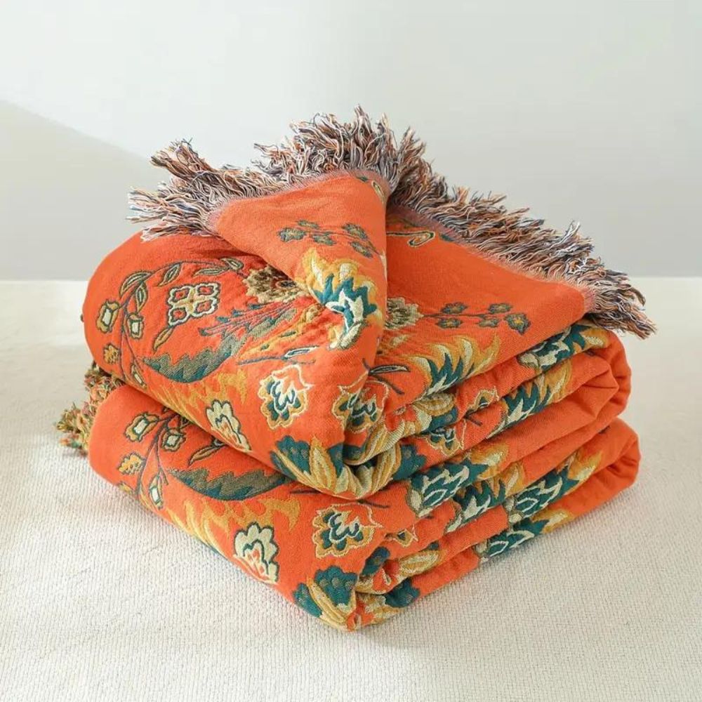 Wendedecke mit floralem Muster | Für Sofa und Bett