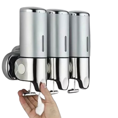 Wandmontierter Seifenspender mit Pumpfunktion | Für Shampoo, Duschgel und Seife