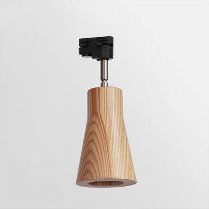 Deckenlampe mit Holz-Spots