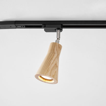 Deckenlampe mit Holz-Spots