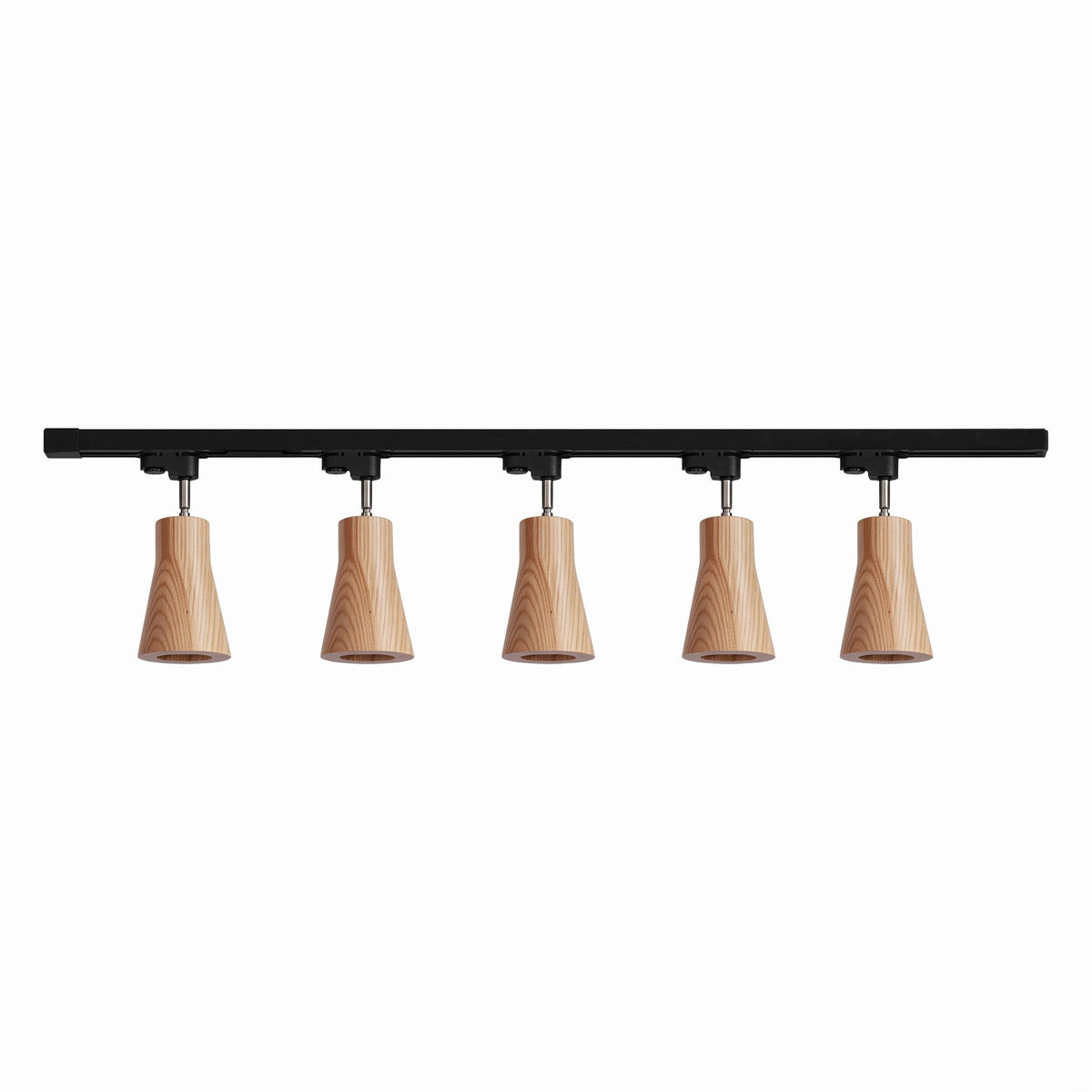 Deckenlampe mit Holz-Spots