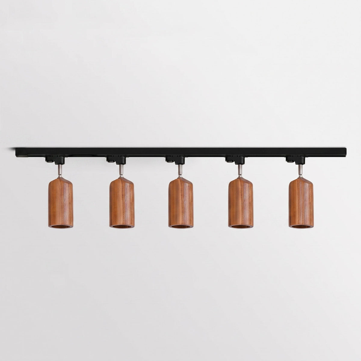 Deckenlampe mit Holz-Spots
