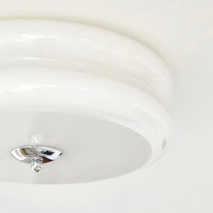 Deckenlampe zweistufiger Glasschirm