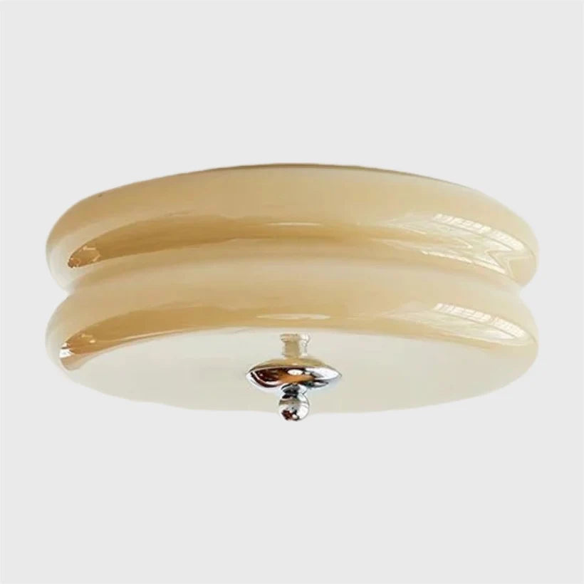 Deckenlampe zweistufiger Glasschirm