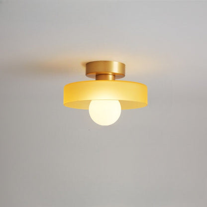 Deckenleuchte rund Glaskugel
