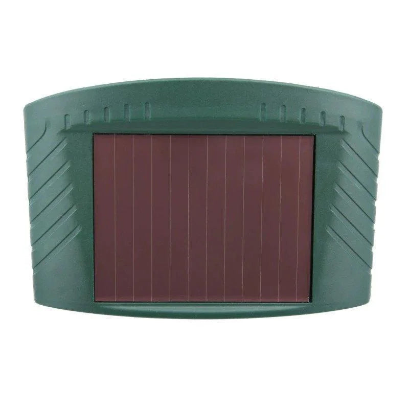 Solarbetriebener Ultraschall-Tiervertreiber im 4er-Set | Mit PIR-Sensor und LED-Blitzlicht für Garten