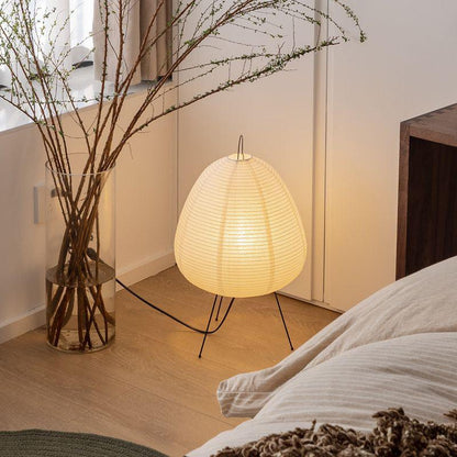 Stehlampe Reispapier Japandi