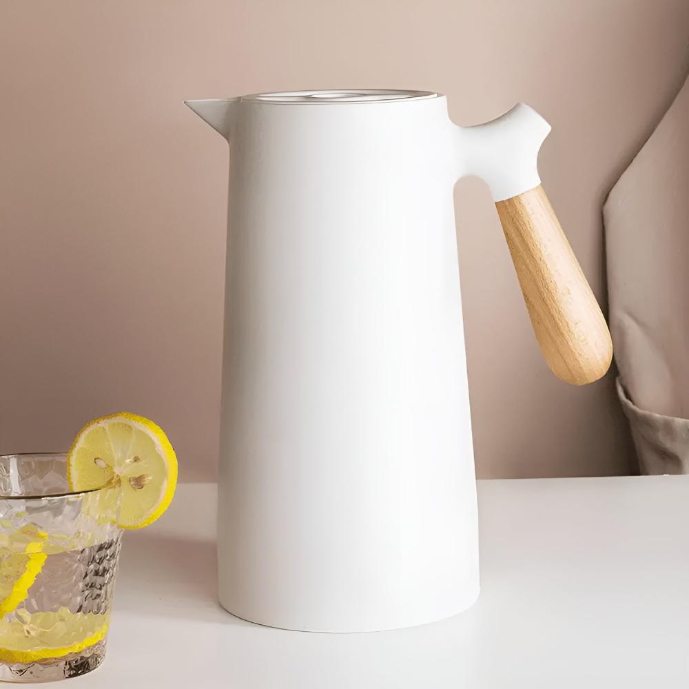 Thermoskanne mit Glaseinsatz