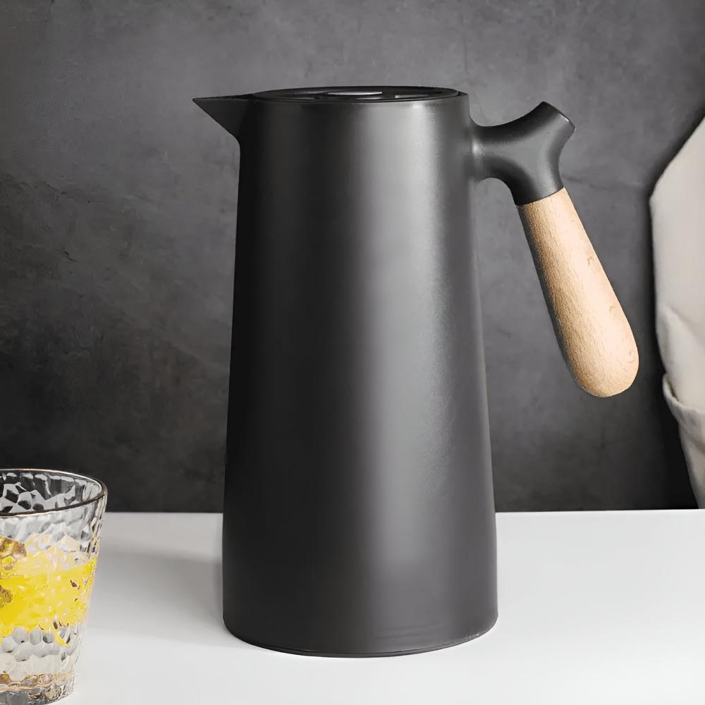 Thermoskanne mit Glaseinsatz