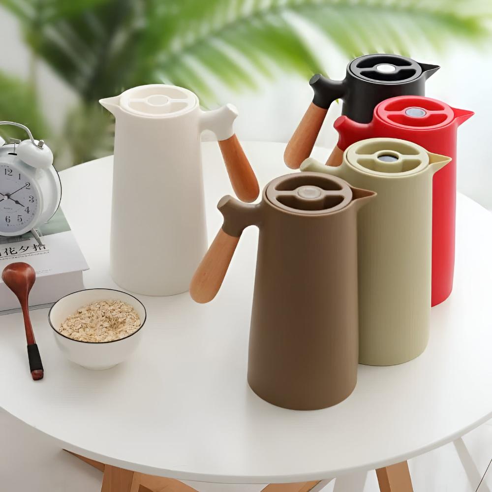 Thermoskanne mit Glaseinsatz