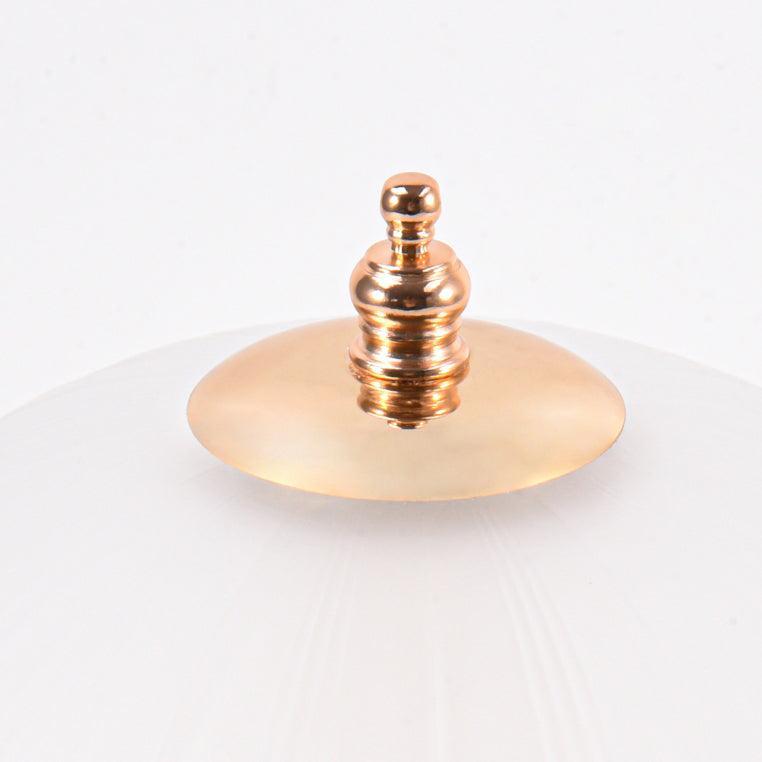 Tischlampe mit Glasschirm